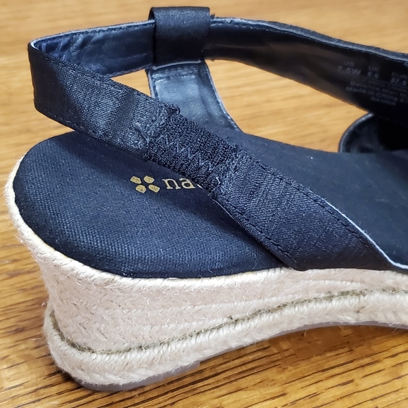 Naturalizer Banna Jute Heel, Fabric Slingback, Wedge Sandal - Picture 7 of 9